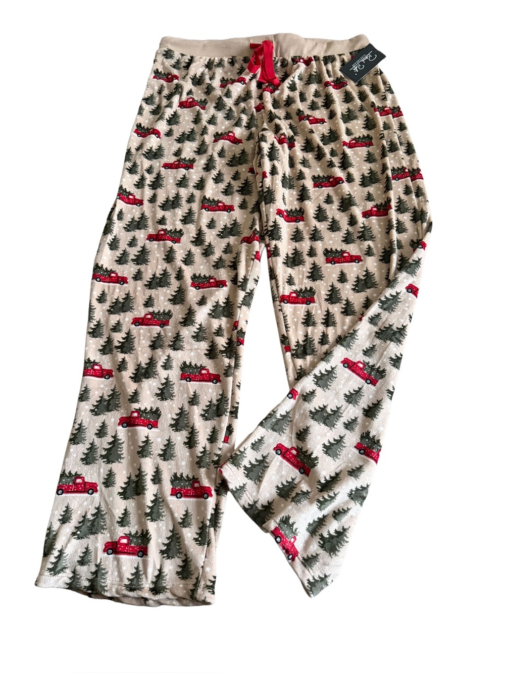 NWT René Rofé Sleepwear Women’s XL Christmas Truck Tree Fleece Pajama Pants